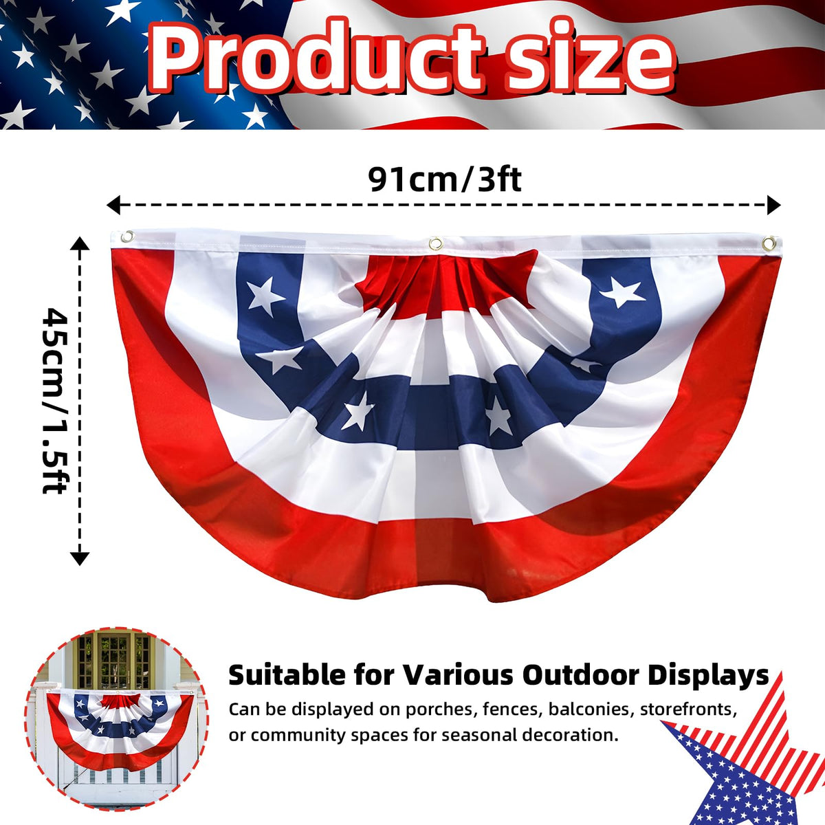 Geodurn star-panel flag adds color along fence line