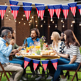 Geodurn versatile patriotic banner suitable for indoors or outdoors