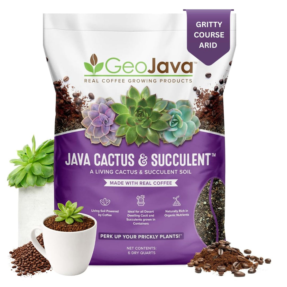 GeoJava Java Cactus & Succulent Soil – fast-draining mix for healthy succulents