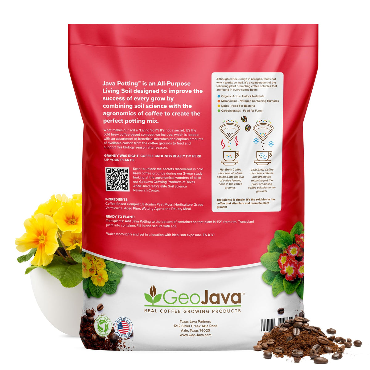 Eco-conscious GeoJava packaging with reseal feature