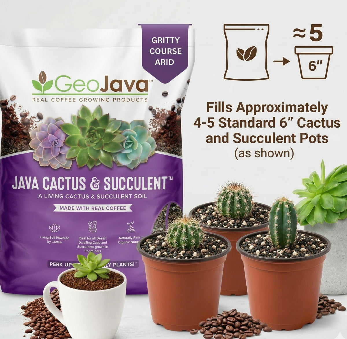 GeoJava odorless, naturally sourced ingredients provide a clean, eco-minded mix