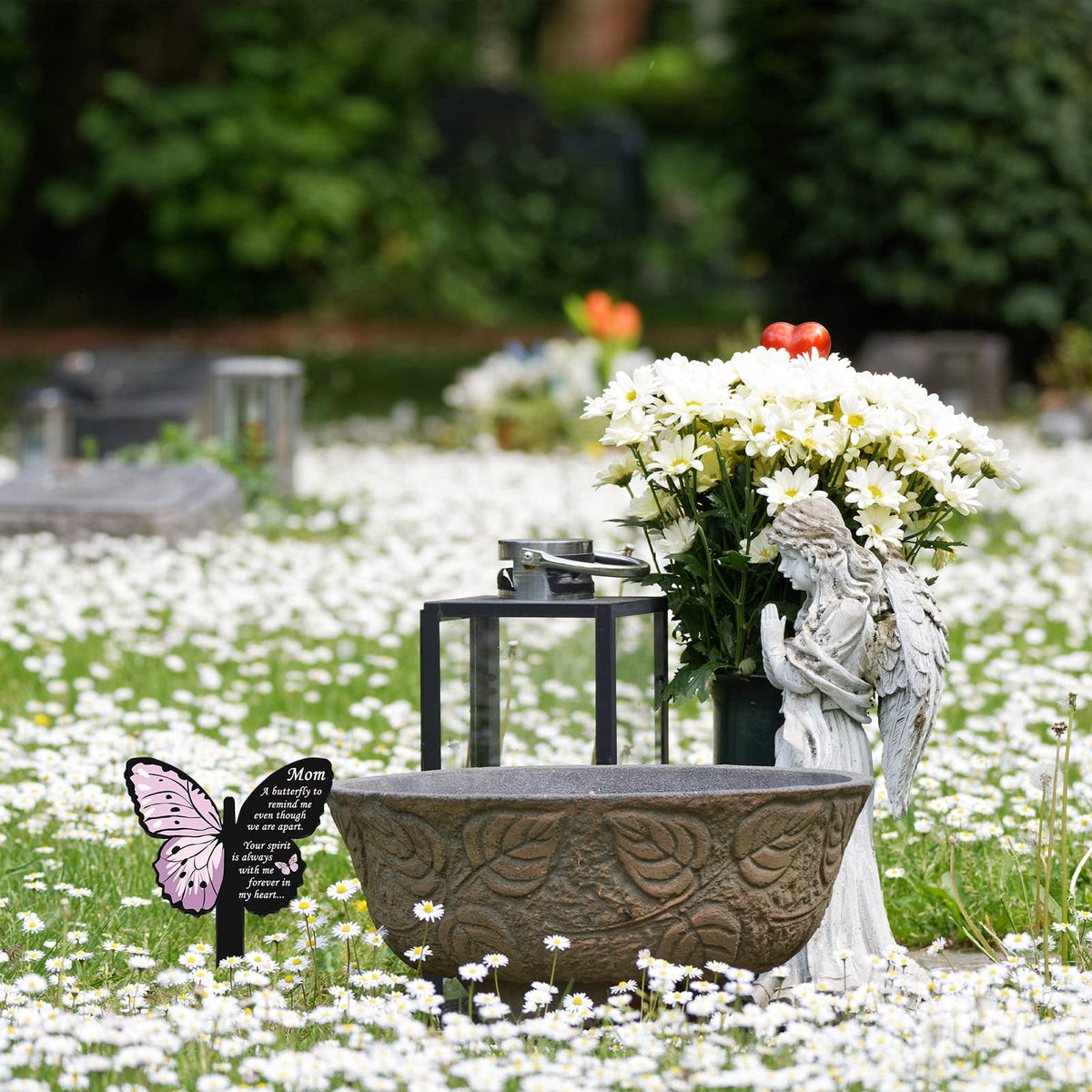 Geosar lawn memorial plaque creates a gentle tribute in your landscape.