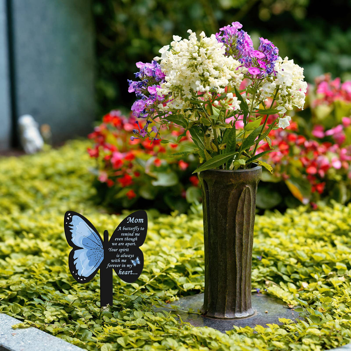Geosar lawn memorial decoration suitable for graves and gardens.