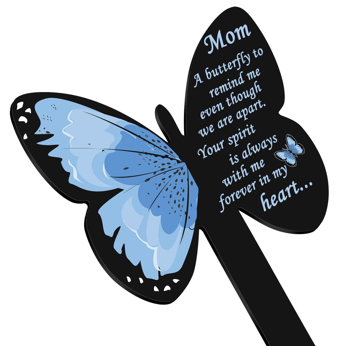 Geosar memorial stake outdoors, weatherproof for lasting grave-side display.