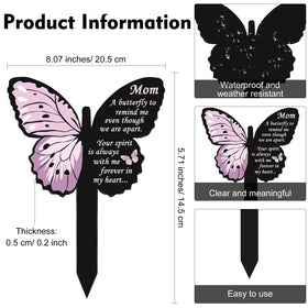 Geosar outdoor memorial plaque in black and purple complements any lawn or garden.