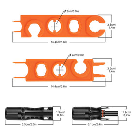 Geosiry 14-8AWG compatibility supports various solar cables.
