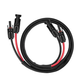 Geosiry solar extension cable with red and black leads for secure outdoor panel connections.