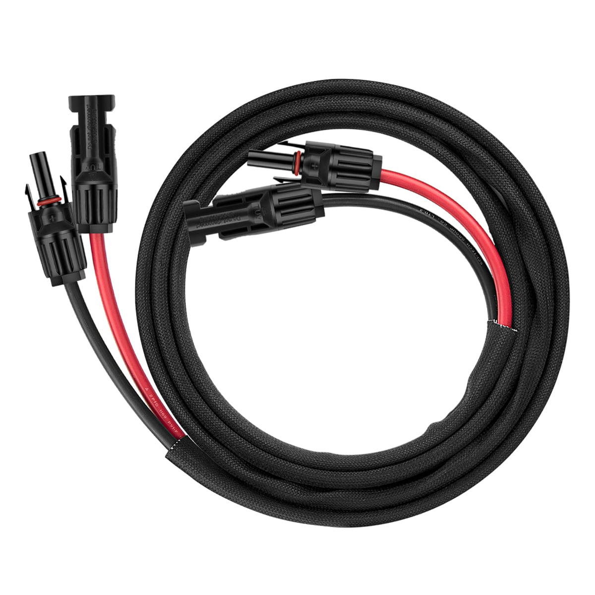 Geosiry solar extension cable 6ft enables flexible panel placement.