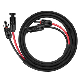 Geosiry solar extension cable 6ft enables flexible panel placement.