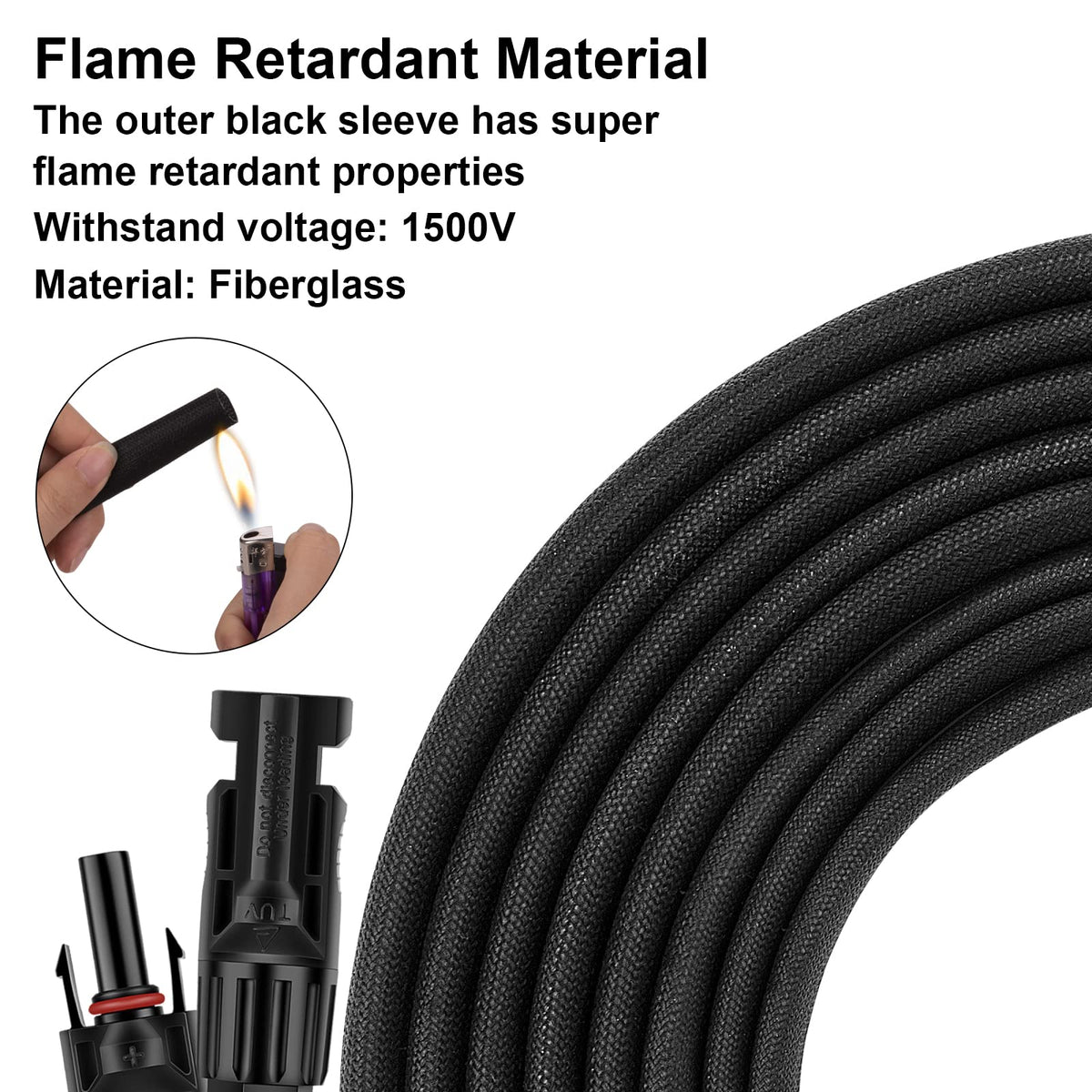 Geosiry weatherproof connector with lock for outdoor durability and security