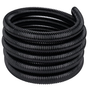 Geowaky pond tubing shows 2in ID, 20ft length, black corrugated hose for ponds and waterfalls.