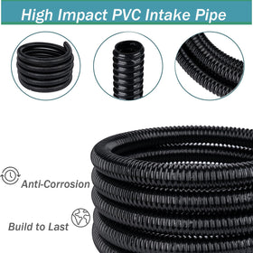 Geowaky pond tubing, easy-bend design, simplifies flexible routing