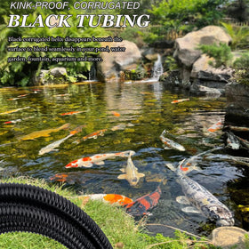 Geowaky tubing connects readily to pumps, filters, and waterfalls