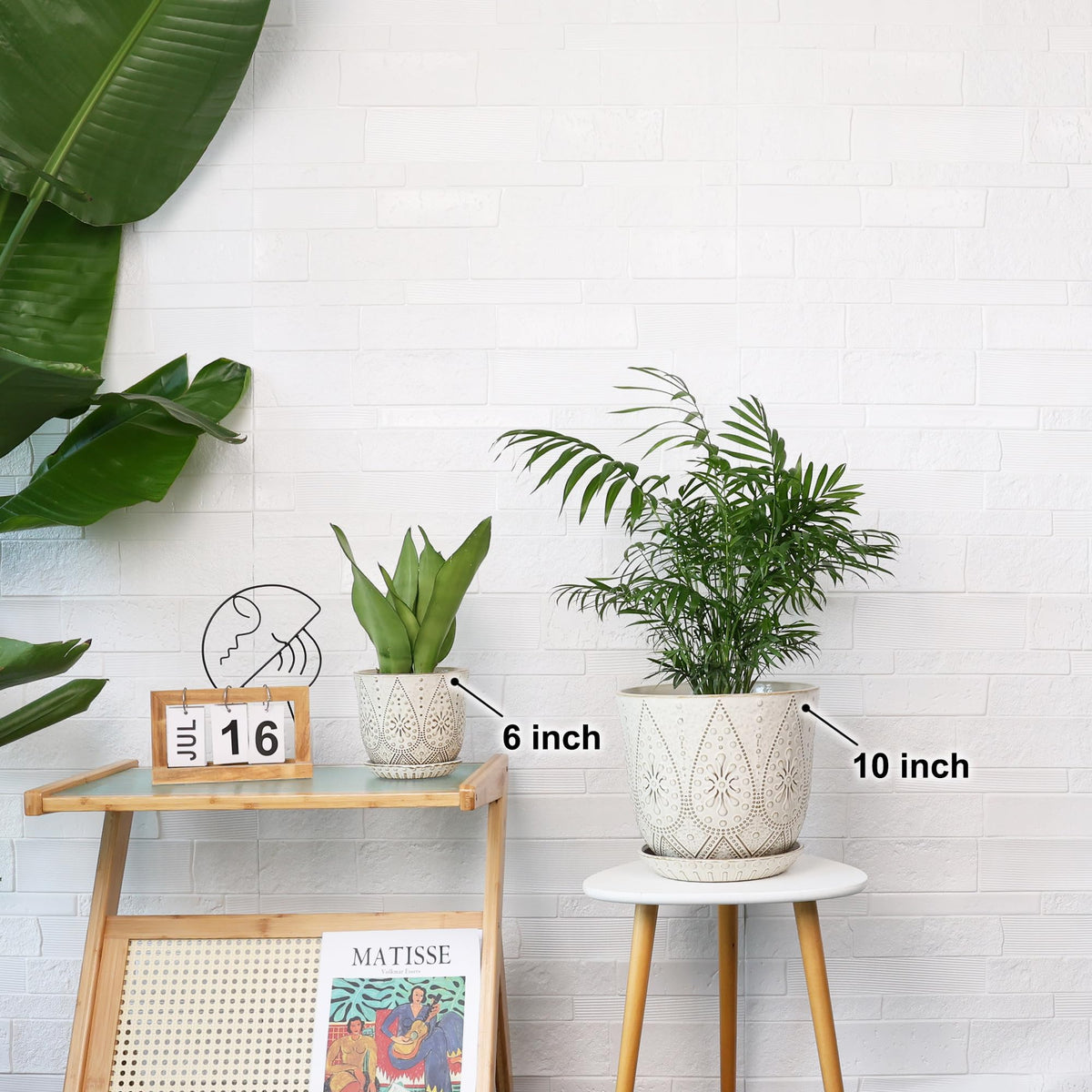 Gepege indoor-outdoor plant pot suitable for tables, windowsills, or floors.