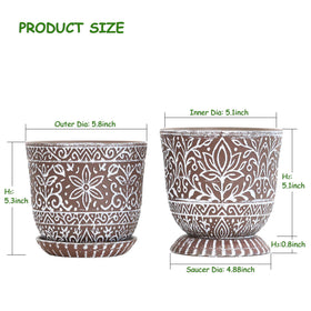 Gepege indoor plant pot on a windowsill showing versatility