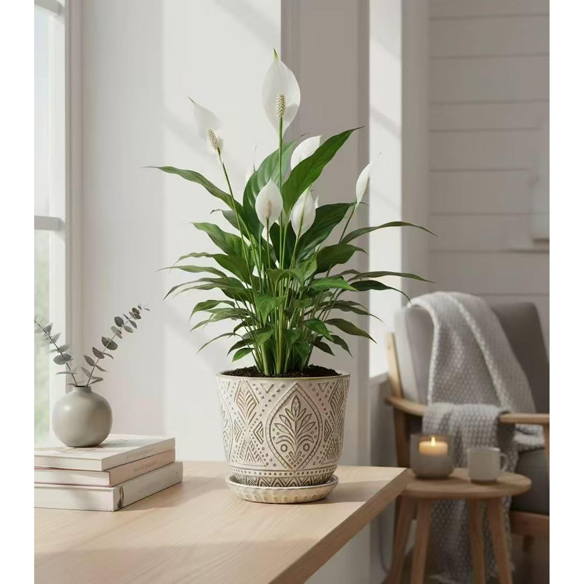 Gepege modern planter set as a stylish indoor garden accent for living rooms.