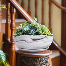 G EPGardening Bonsai Pots marble tray 6-inch—keeps surfaces clean and dry.