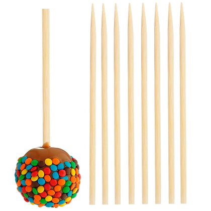 Gere bamboo skewers 5mm 7in for candy apples or kebabs, sturdy and ready