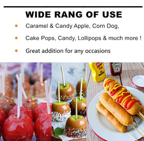 Gere lollipop sticks 7in for neat candy displays