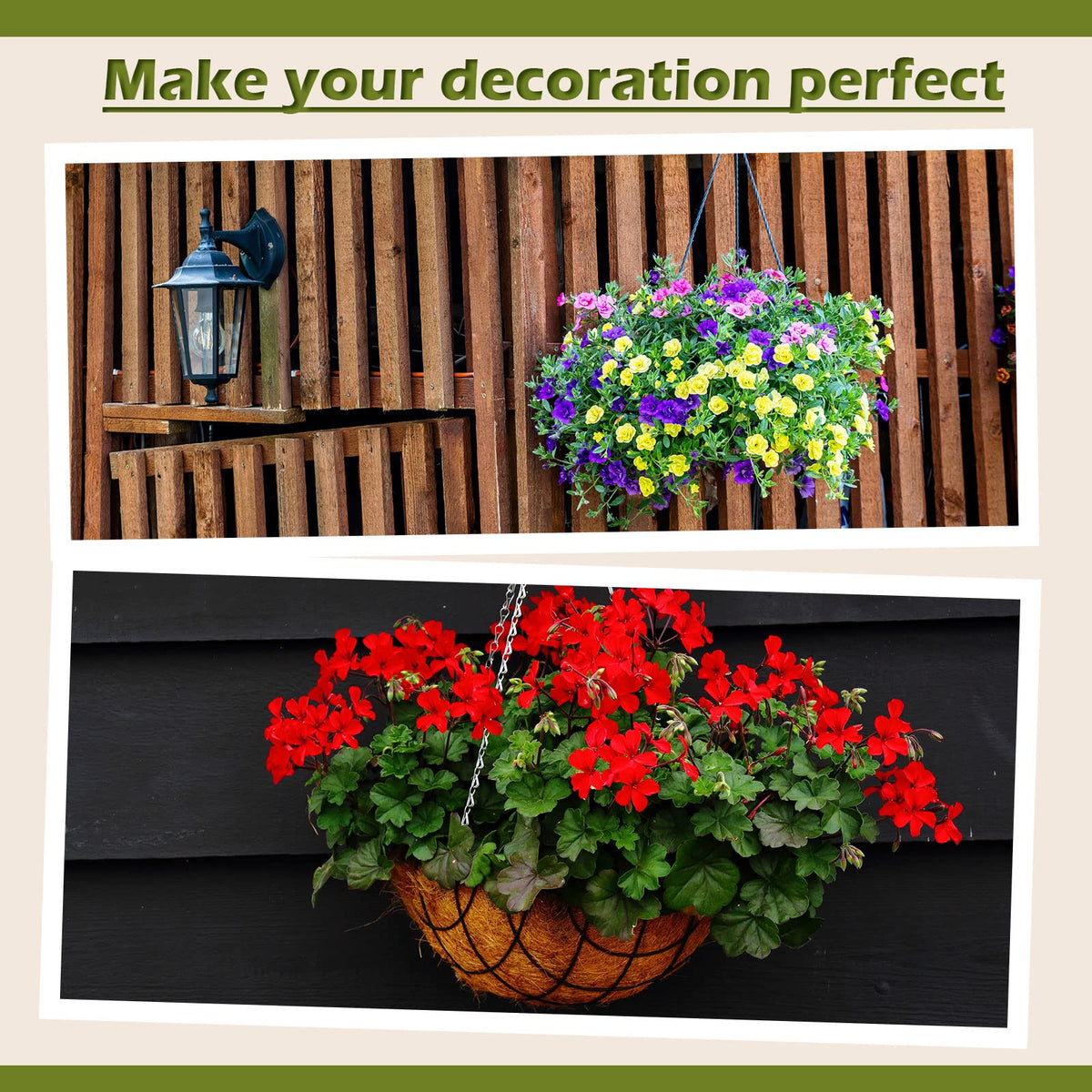 Gerrii coconut liner indoor display, breathable and durable for plants.