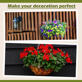 Gerrii coconut liner indoor display, breathable and durable for plants.