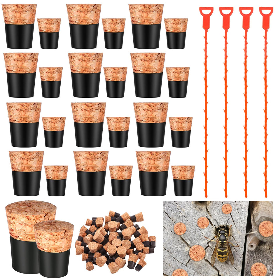 Gerrii carpenter bee corks close-up showing rubber exterior for durable sealing