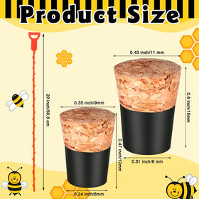 Gerrii bee corks in package with stakes illustrating the full outdoor repair kit