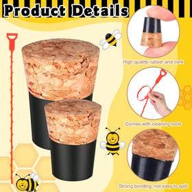 Gerrii corks in small and large sizes show a precise fit for holes