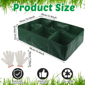 Gerrii 6-grid divided design enables cultivating different plants in one box.