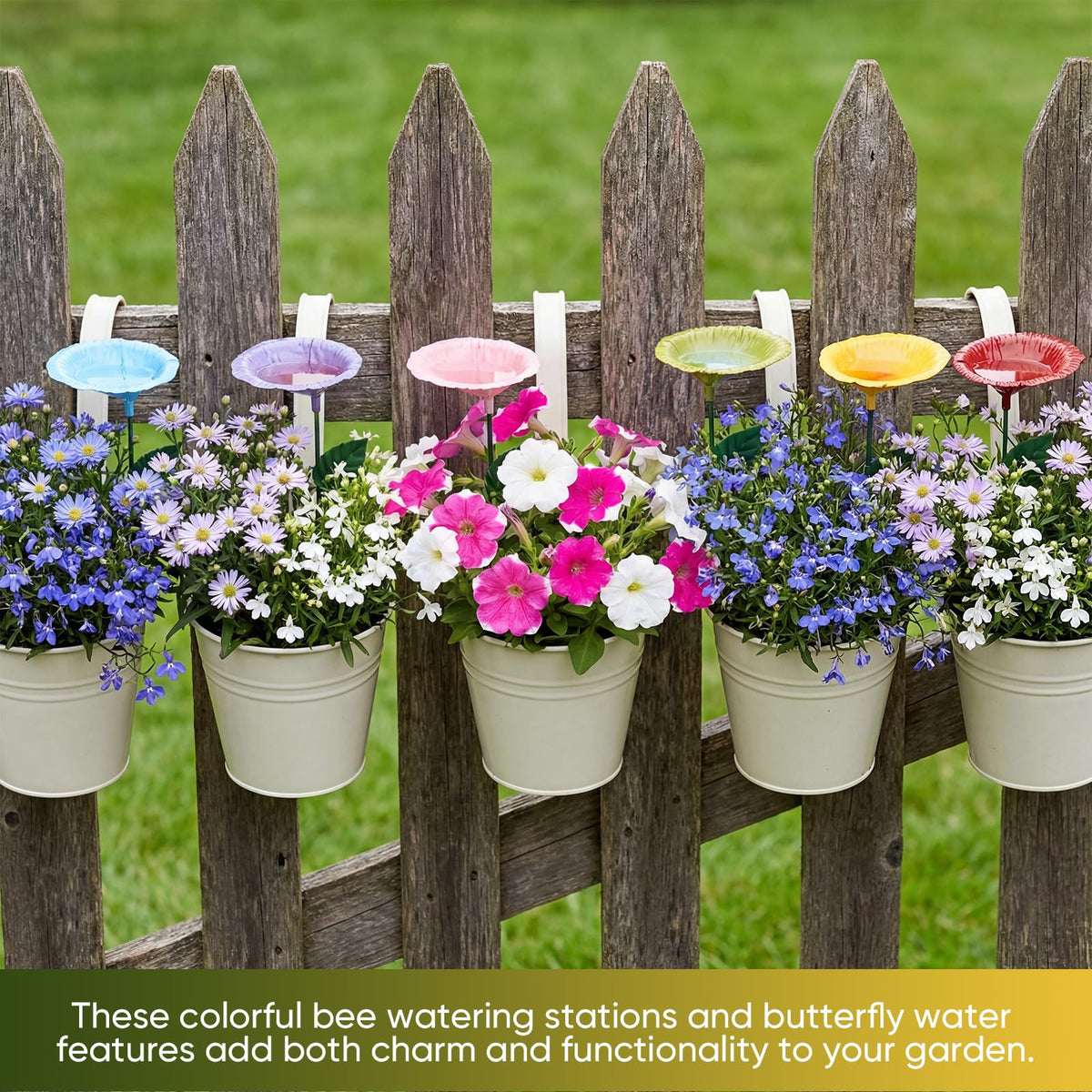 Gerrii easy-to-clean bee bath cups, suitable for pots or balconies.
