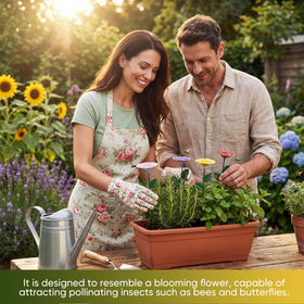 Gerrii stable base design to prevent tipping on patios and pots.