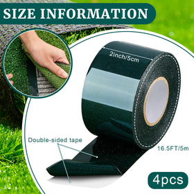 Gersoniel self-adhesive turf seam tape being applied to turf pieces