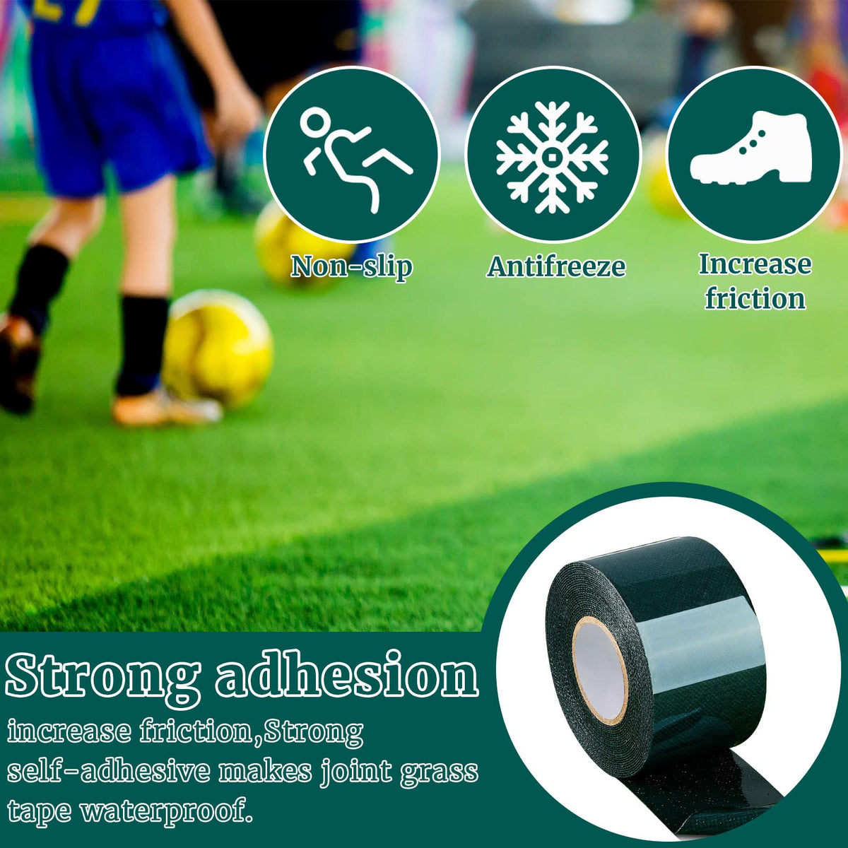 Gersoniel turf tape four-roll packaging ready for storage