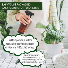 Gerta perlite enhances aeration and drainage in pots and raised beds.