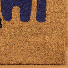 Gertmenian Bluey coir doormat non-slip backing—weather-resistant safety for outdoor use.