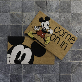 Gertmenian Mickey Mouse doormat at the back door traps dirt and dries quickly.