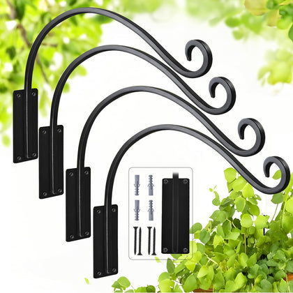 Gestone 16-inch outdoor plant hangers showing a sturdy base ready to anchor heavy baskets.
