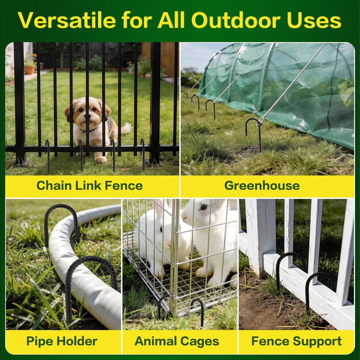 GESTONE chiseled-tip stake enables easy penetration into hard soil.