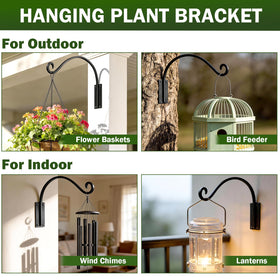 GESTONE four-bracket set with mounting hardware for outdoor decor.