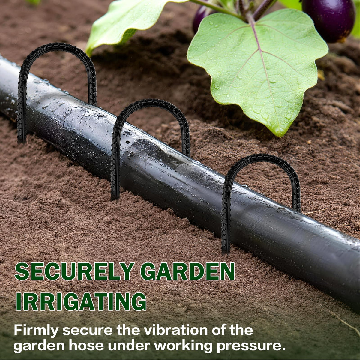 GESTONE stake with galvanized steel and 12-inch length for weather-ready use.