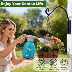 Gestone heavy-duty steel base ensuring stable outdoor mounting.