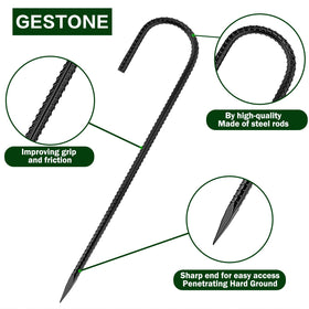 GESTONE versatile anchors suitable for chain-link fences and garden perimeters.