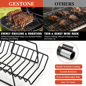GESTONE nonstick coating ensures easy food release and effortless cleanup.