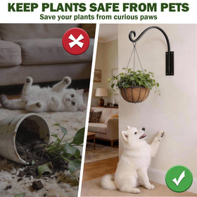 Versatile use: GESTONE plant hangers for baskets, feeders, or decor.