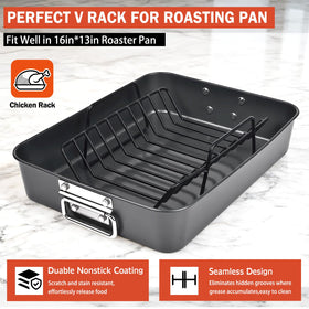 GESTONE turkey rack insert supports even browning and stable roasting.