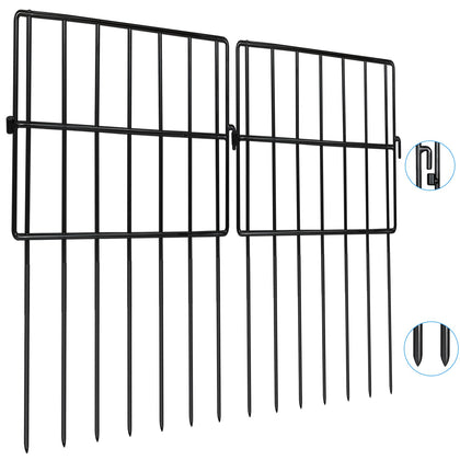 Getlay animal barrier fence panel set, 13-inch height, deter digging in yards.