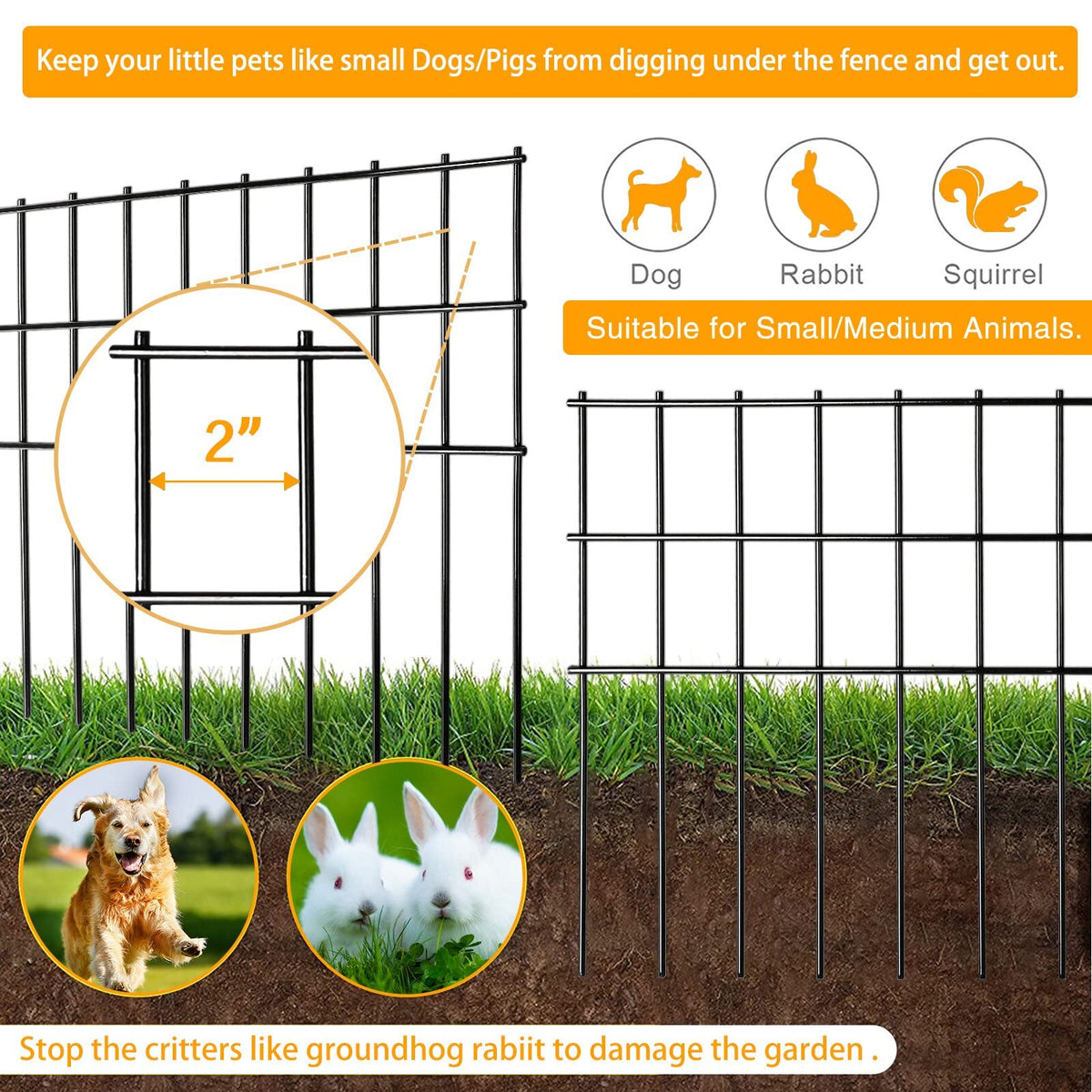 Getlay multipurpose border fence around flower beds and lawns.