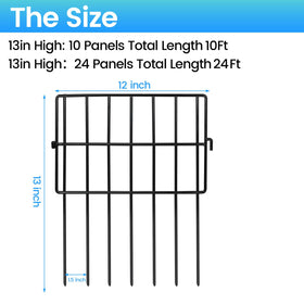 Getlay no-dig fence panels in durable metal for quick lawn-friendly setup.