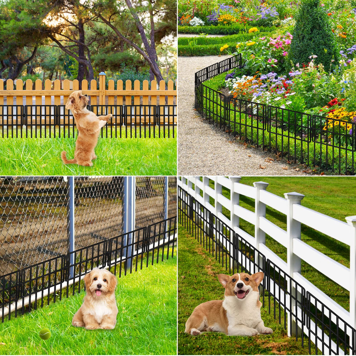 Getlay one-point-five-inch gap design helps keep small animals out of flower beds.