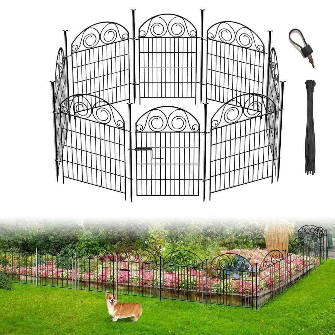 Getlay Tall Garden Fence panel-assembly demonstrates sturdy components for easy, secure setup.